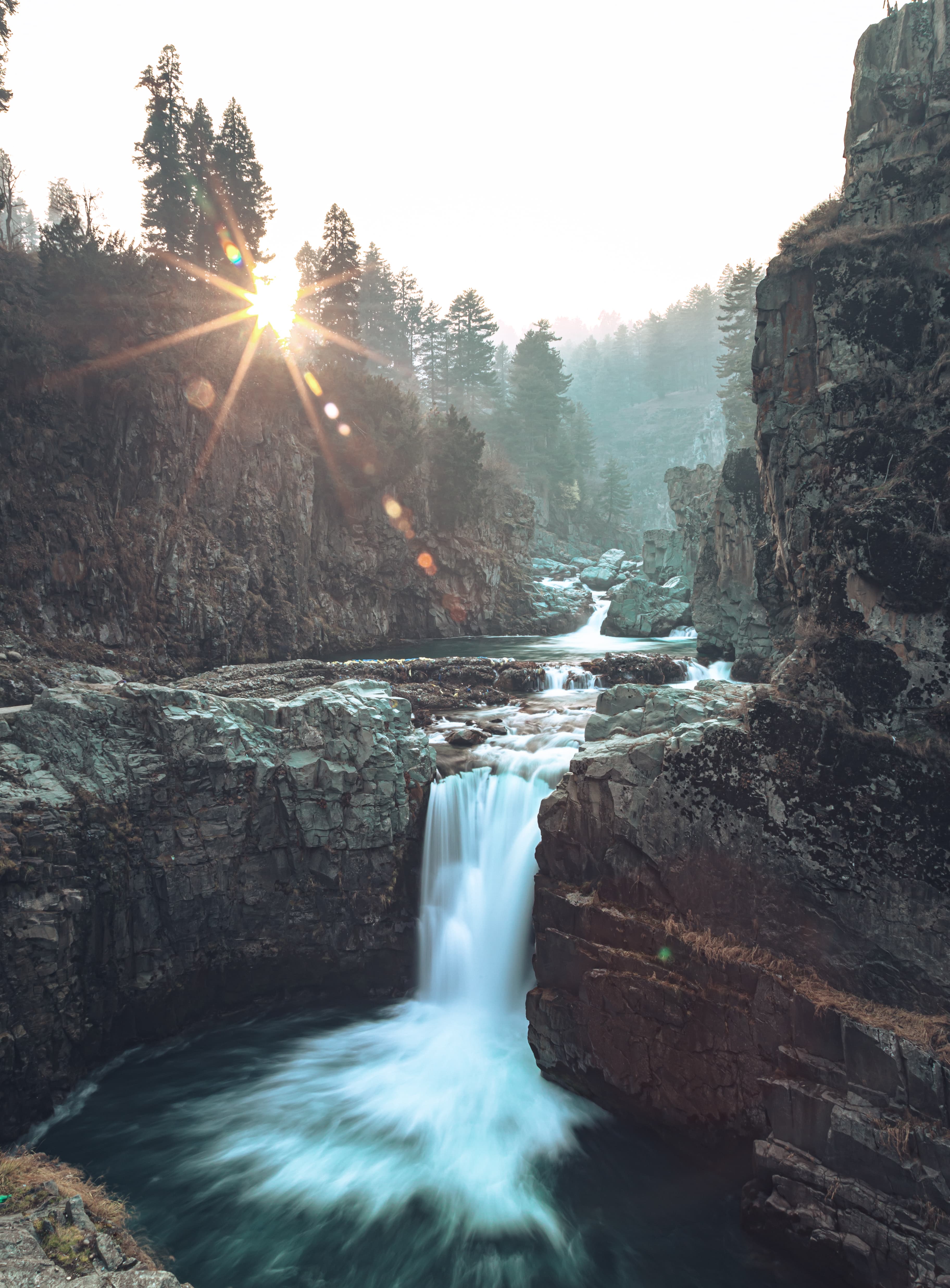 Sunrise Over Aharbal Falls