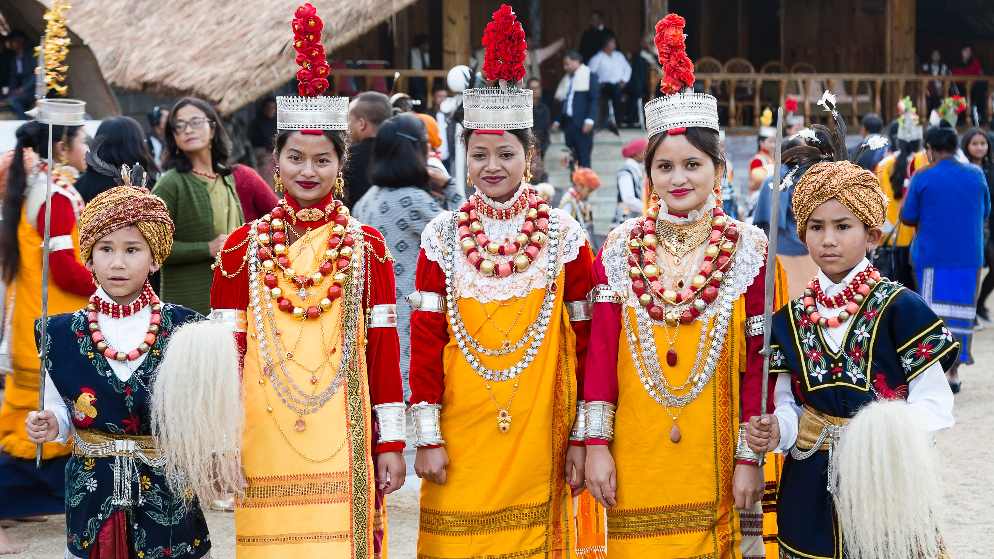 Shad Nohkrem Festival Portraits – Khasi Traditional Attire and Jewelry
