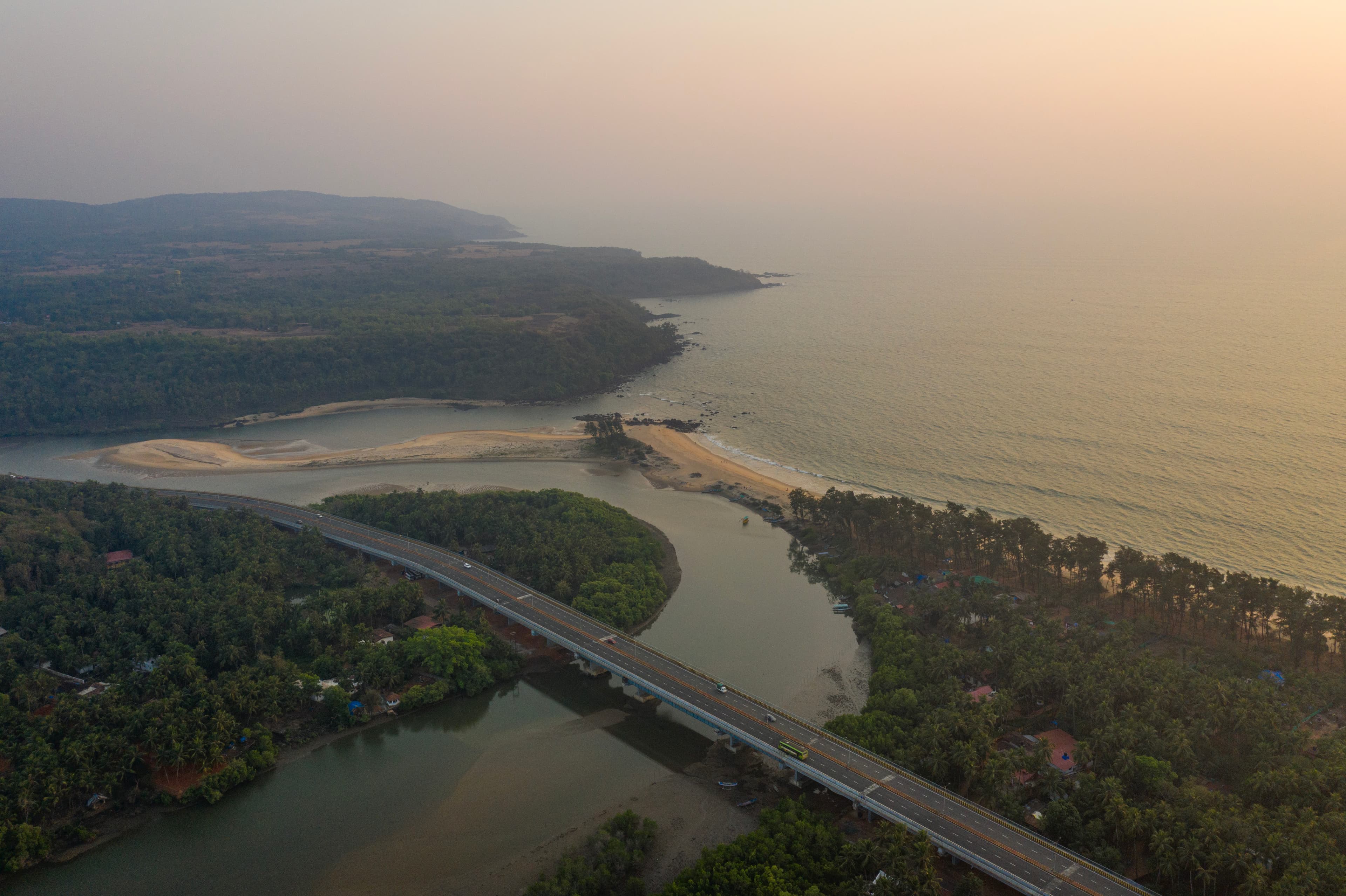 Golden Dusk Over Galgibaga – Goa’s Serene Estuary Escape