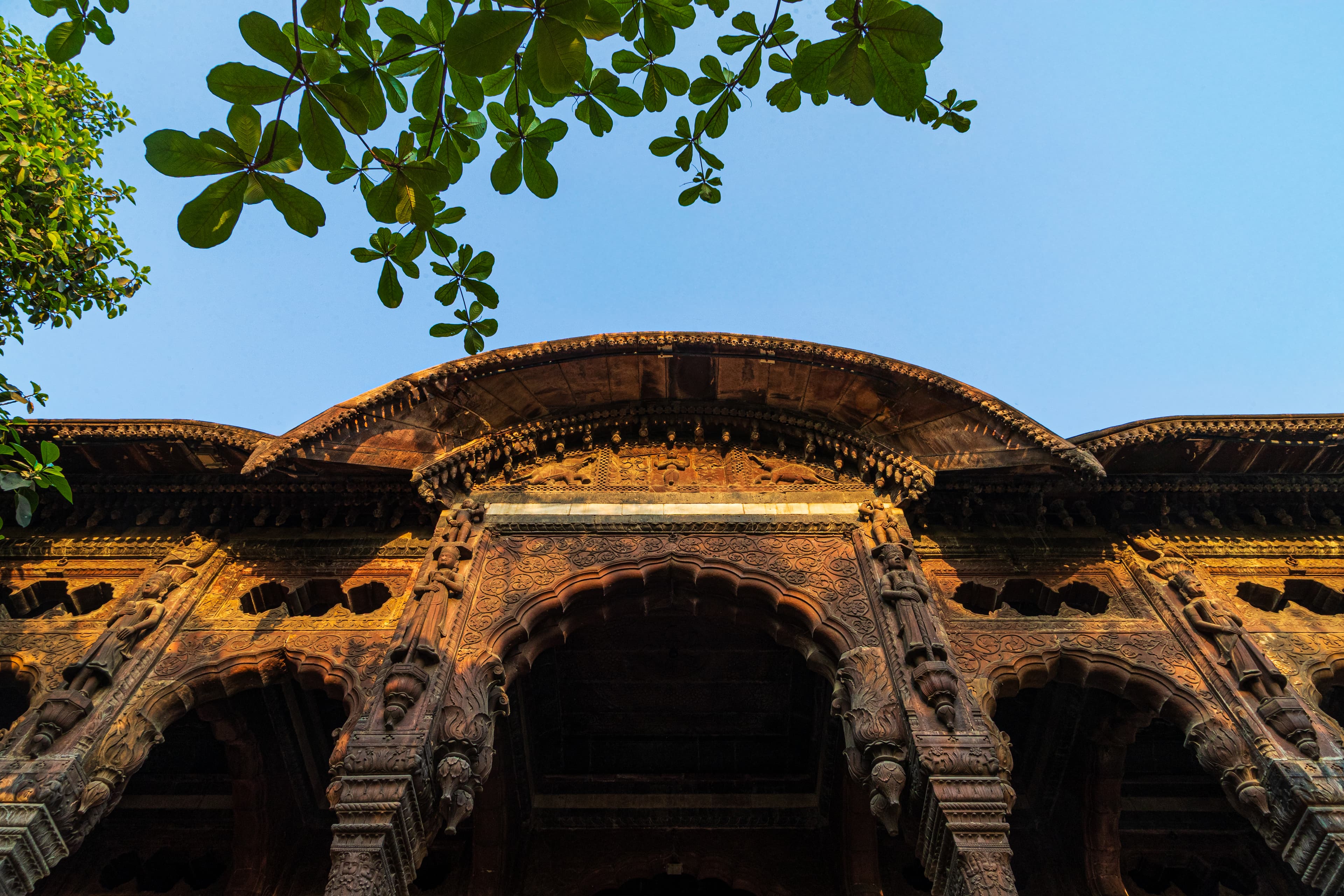 Green Veil Over Red Stone