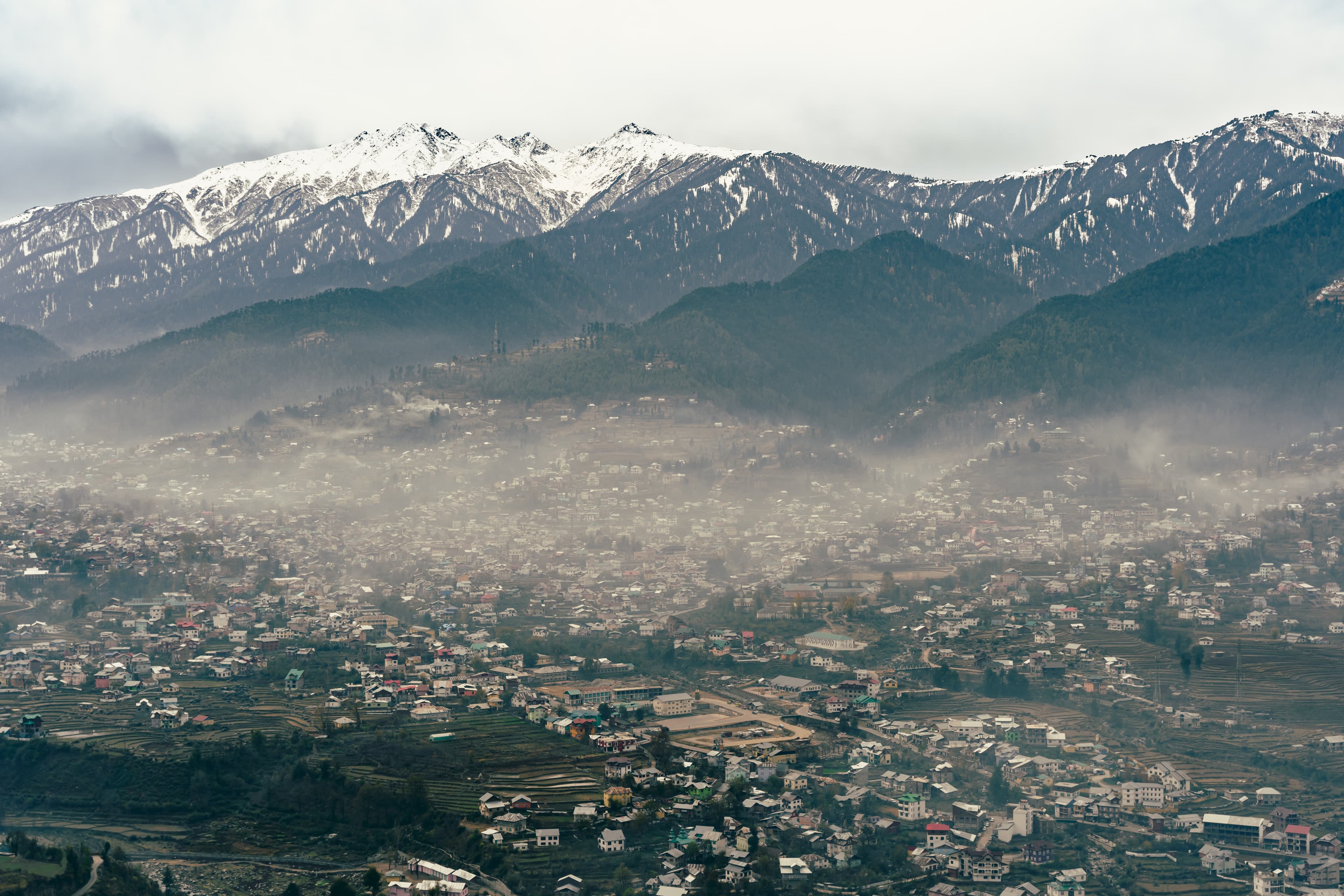 Misty Morning Over Bhaderwah