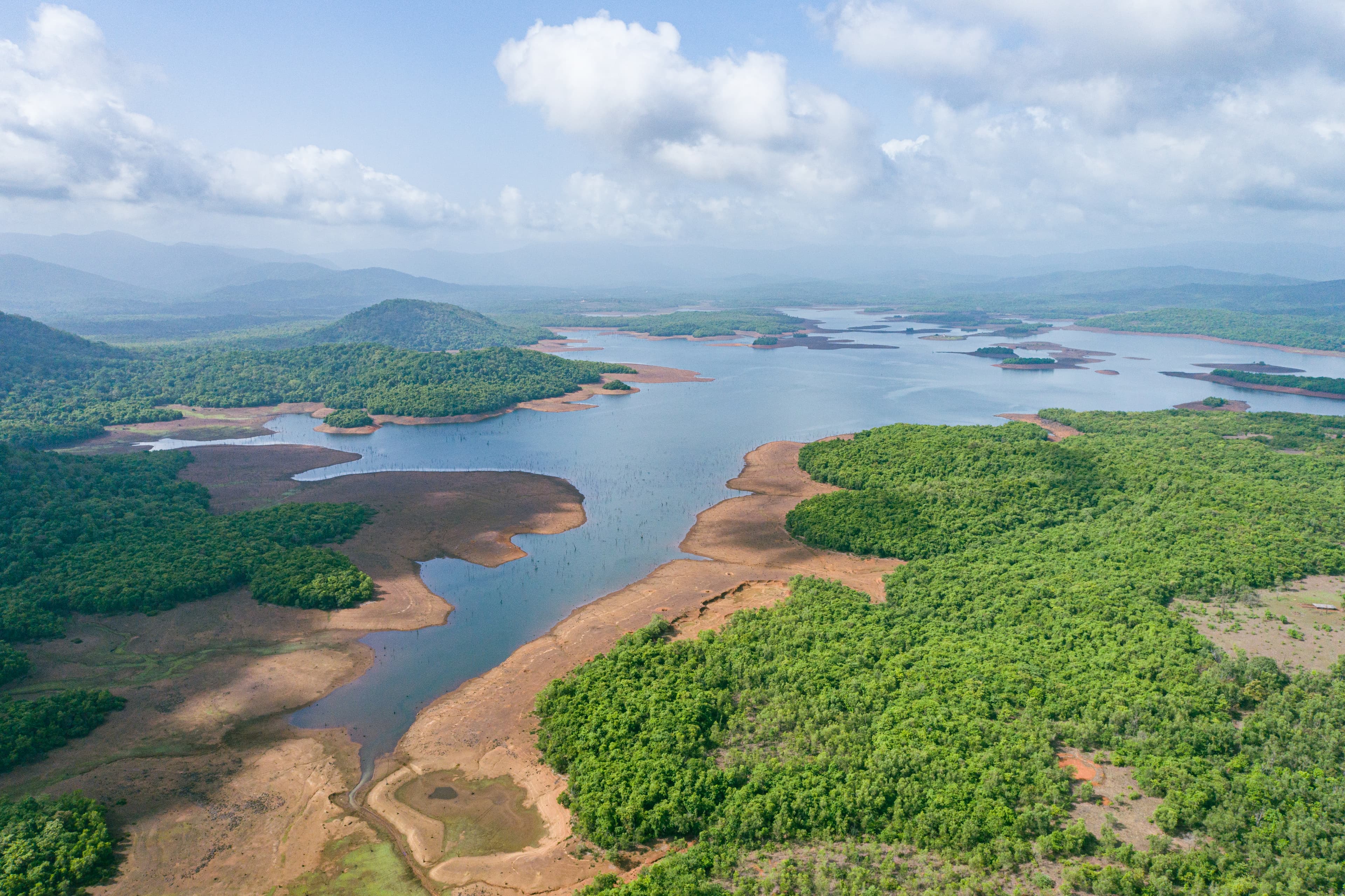 Submerged Memories – Aerial View of Curdi Backwaters in Goa