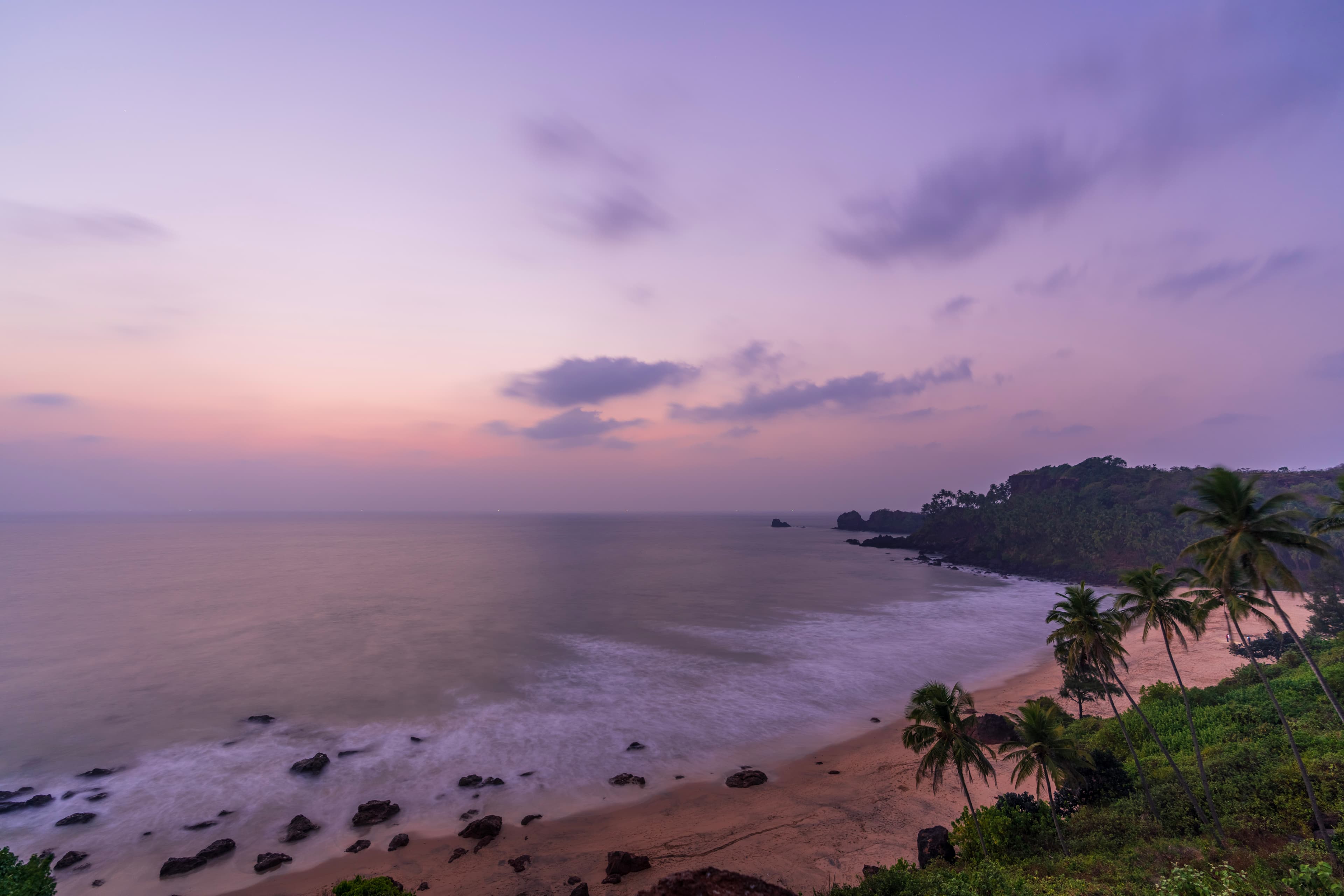 Pastel Twilight Over Cabo De Rama Beach