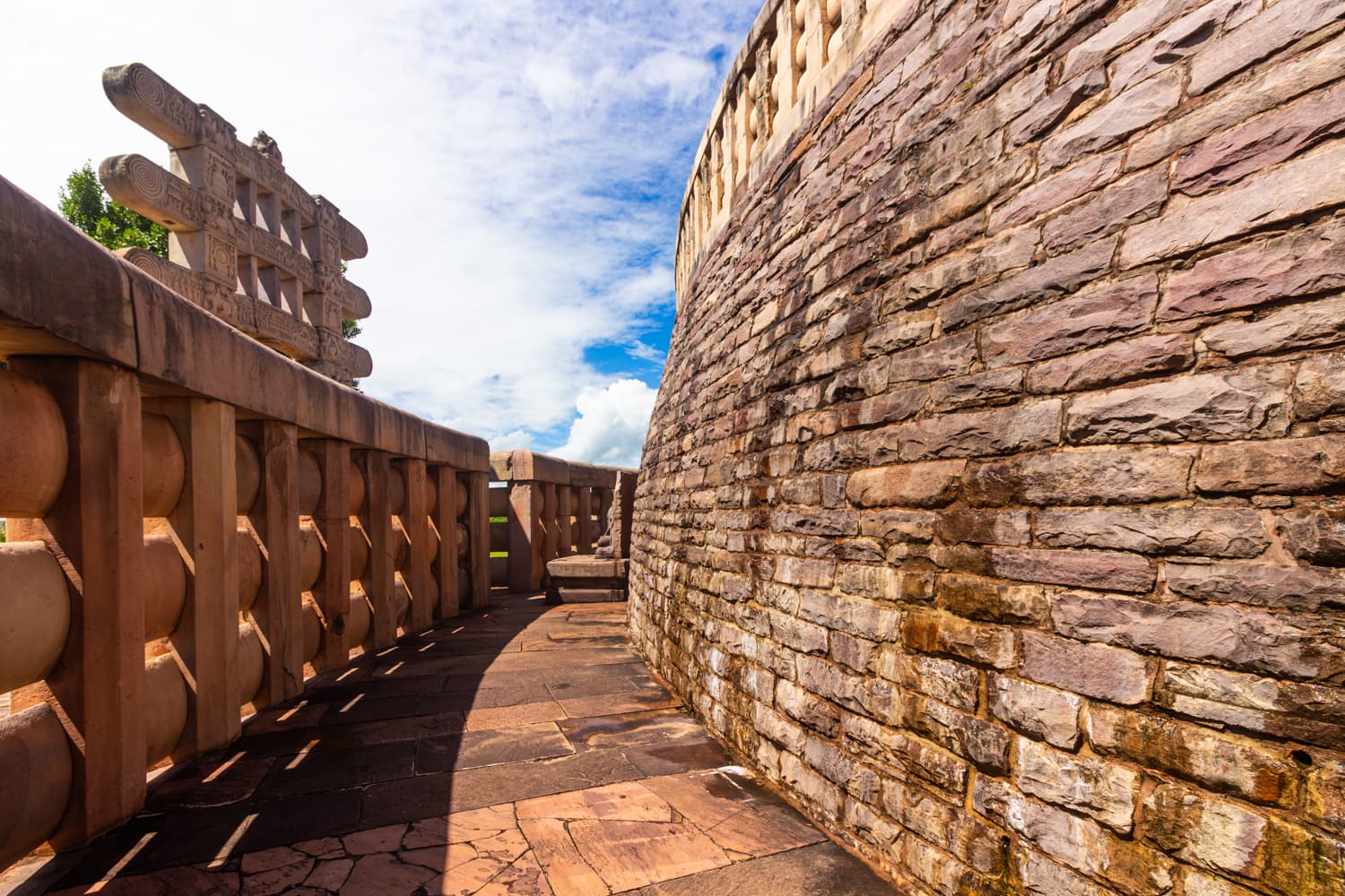 Circumambulatory Pathway – Sanchi Stupa Stone Architecture