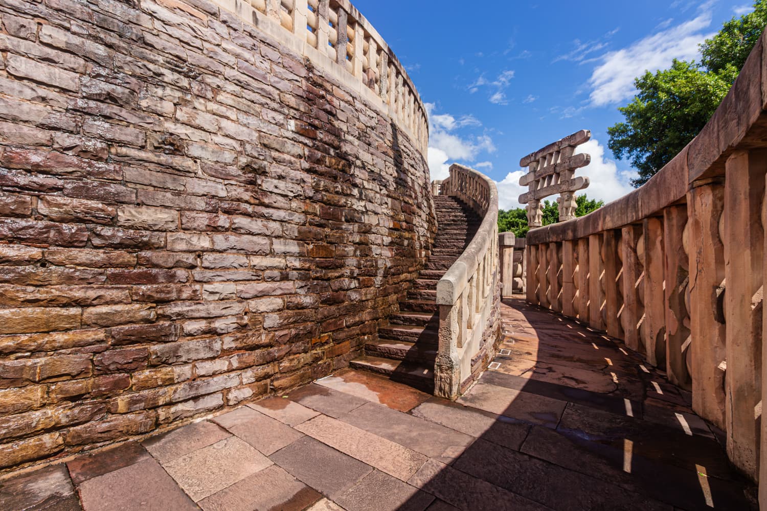 Spiral Steps of Devotion – Sanchi Stupa Pathway