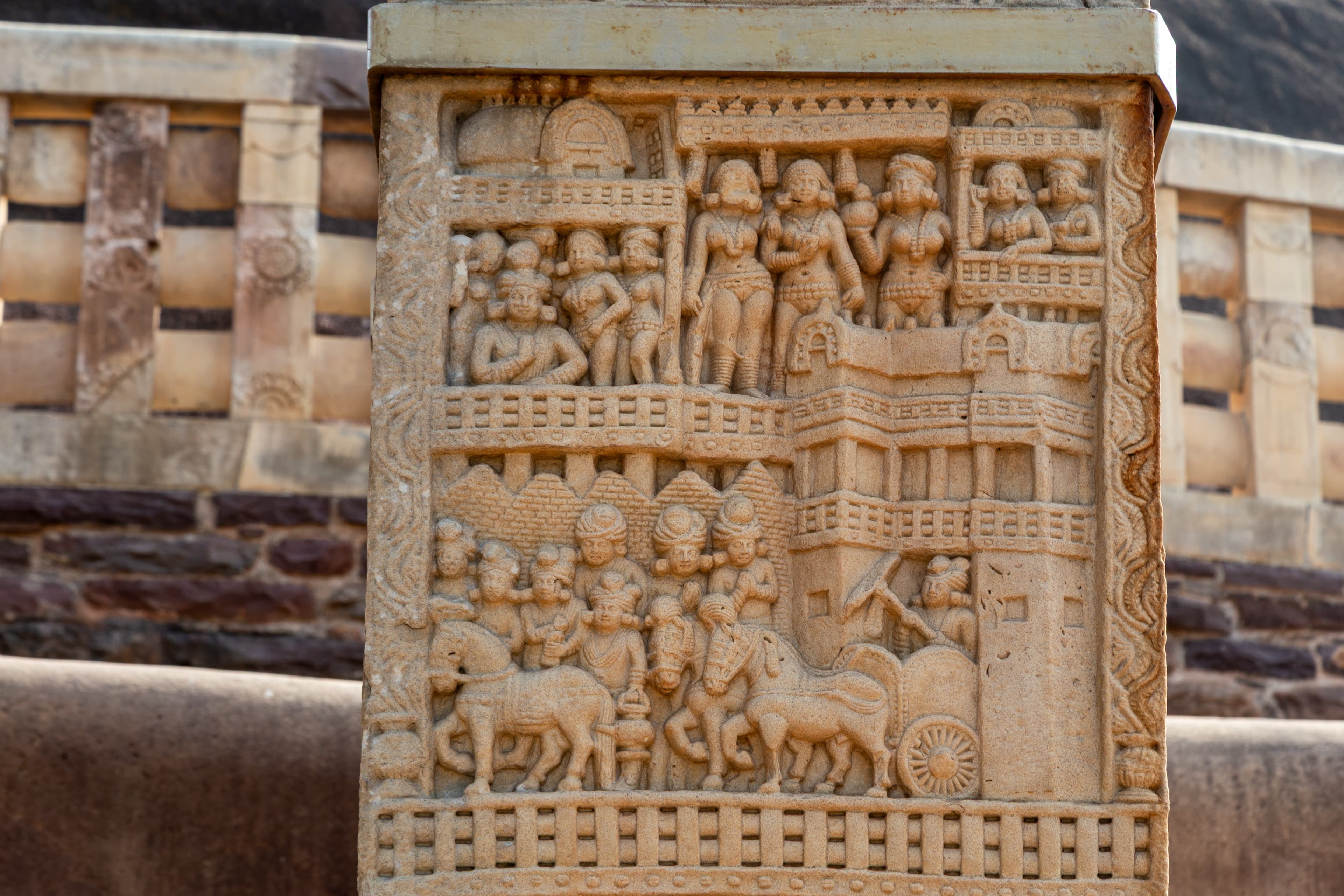 Royal Procession in Stone – Sanchi Gateway Relief