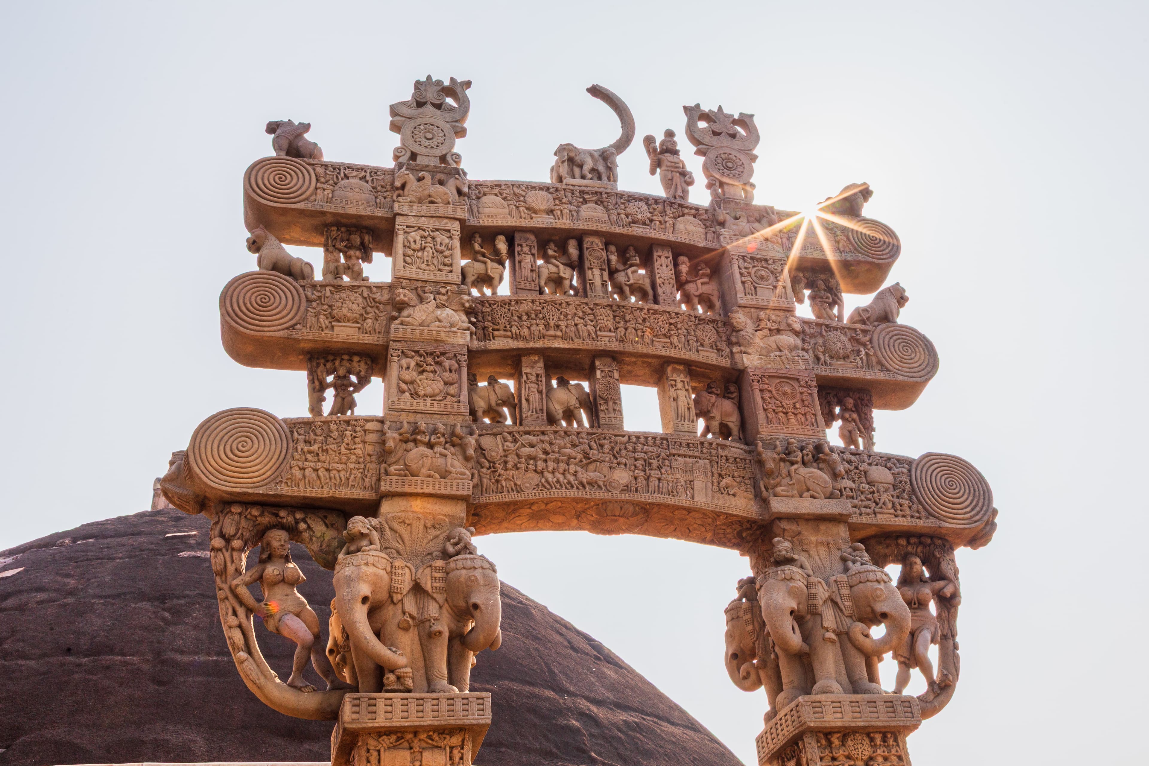 Sunlit Glory of Sanchi's Grand Torana