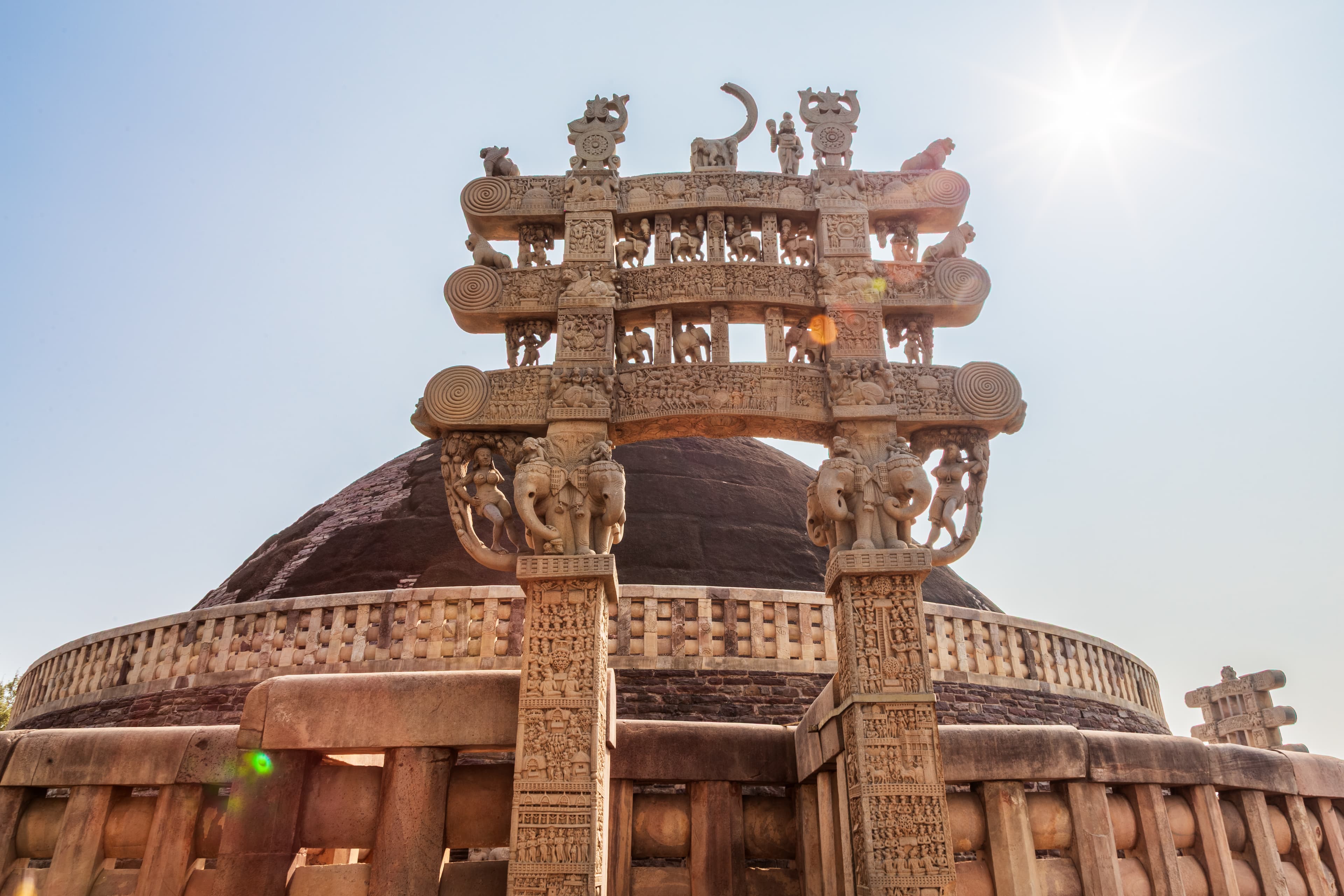 Sun-Kissed Serenity at Sanchi Stupa
