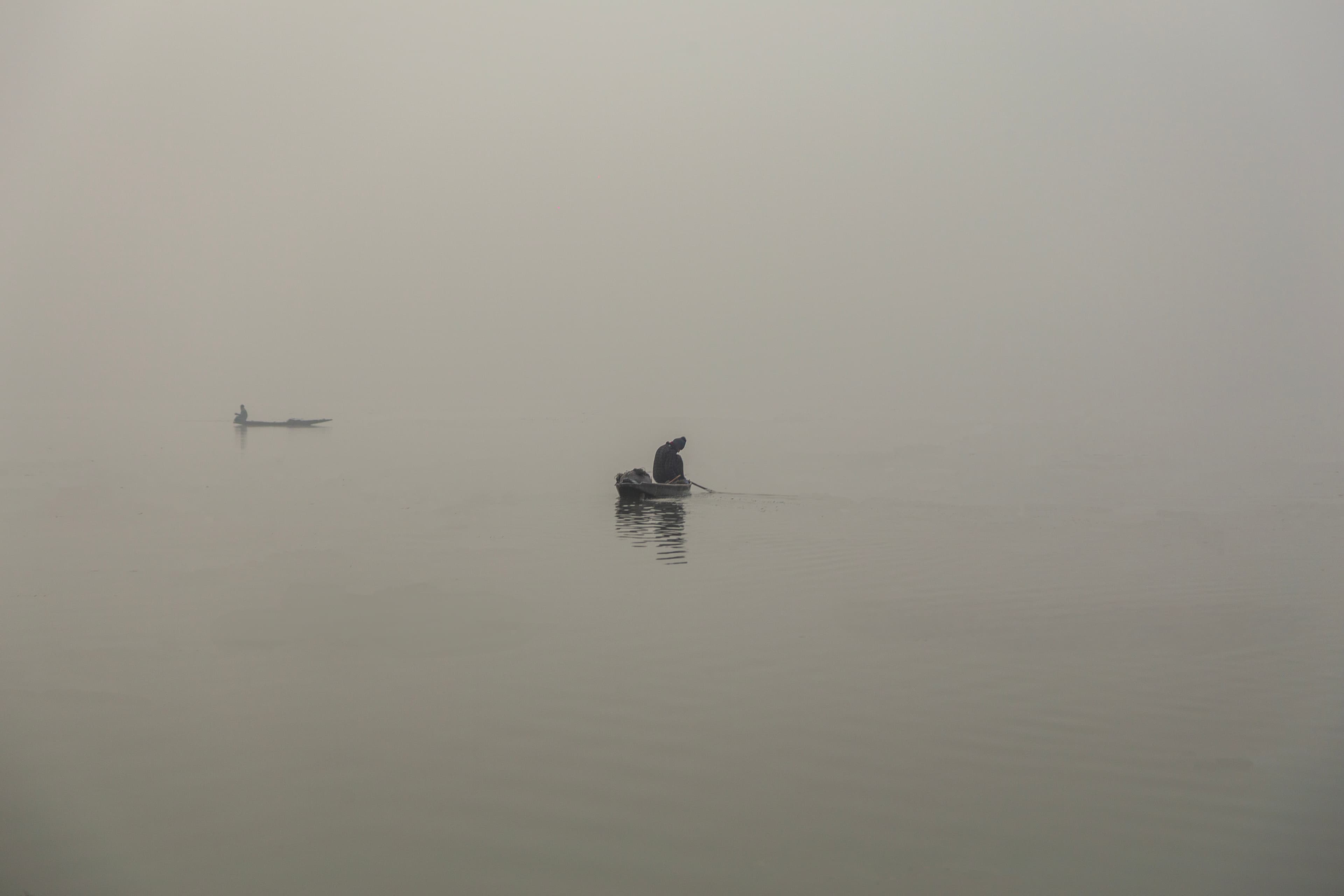 Solitude on Dal Lake