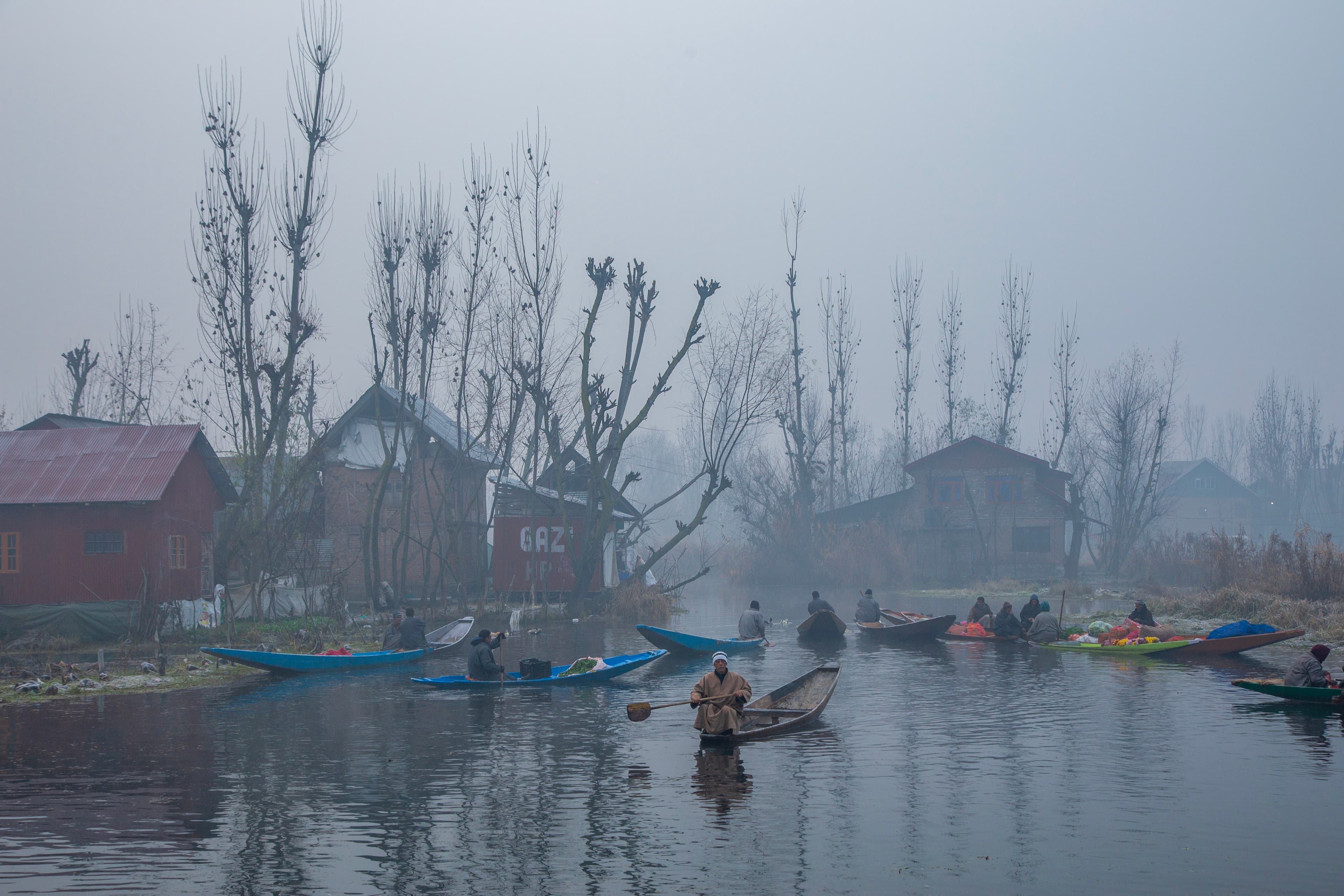 Tranquil Trade Floating Market of Srinagar