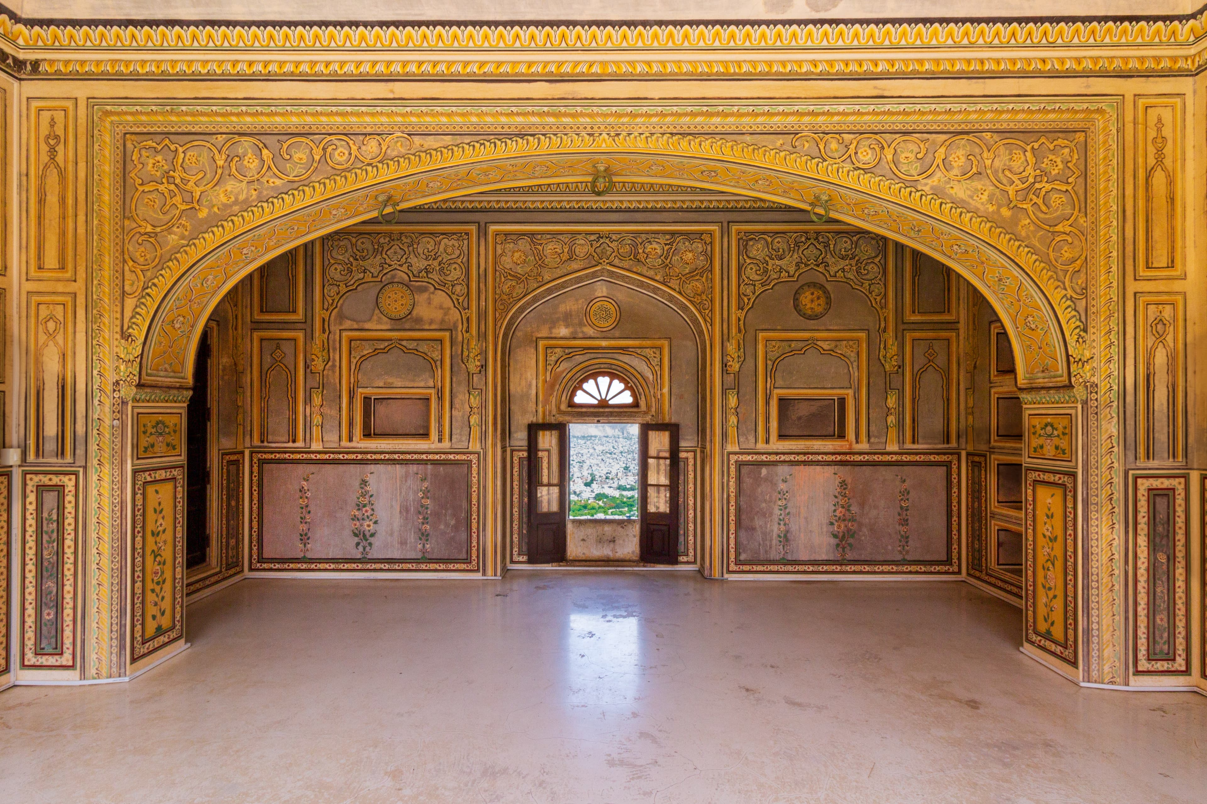 Intricate Royal Interiors of Nahargarh Fort
