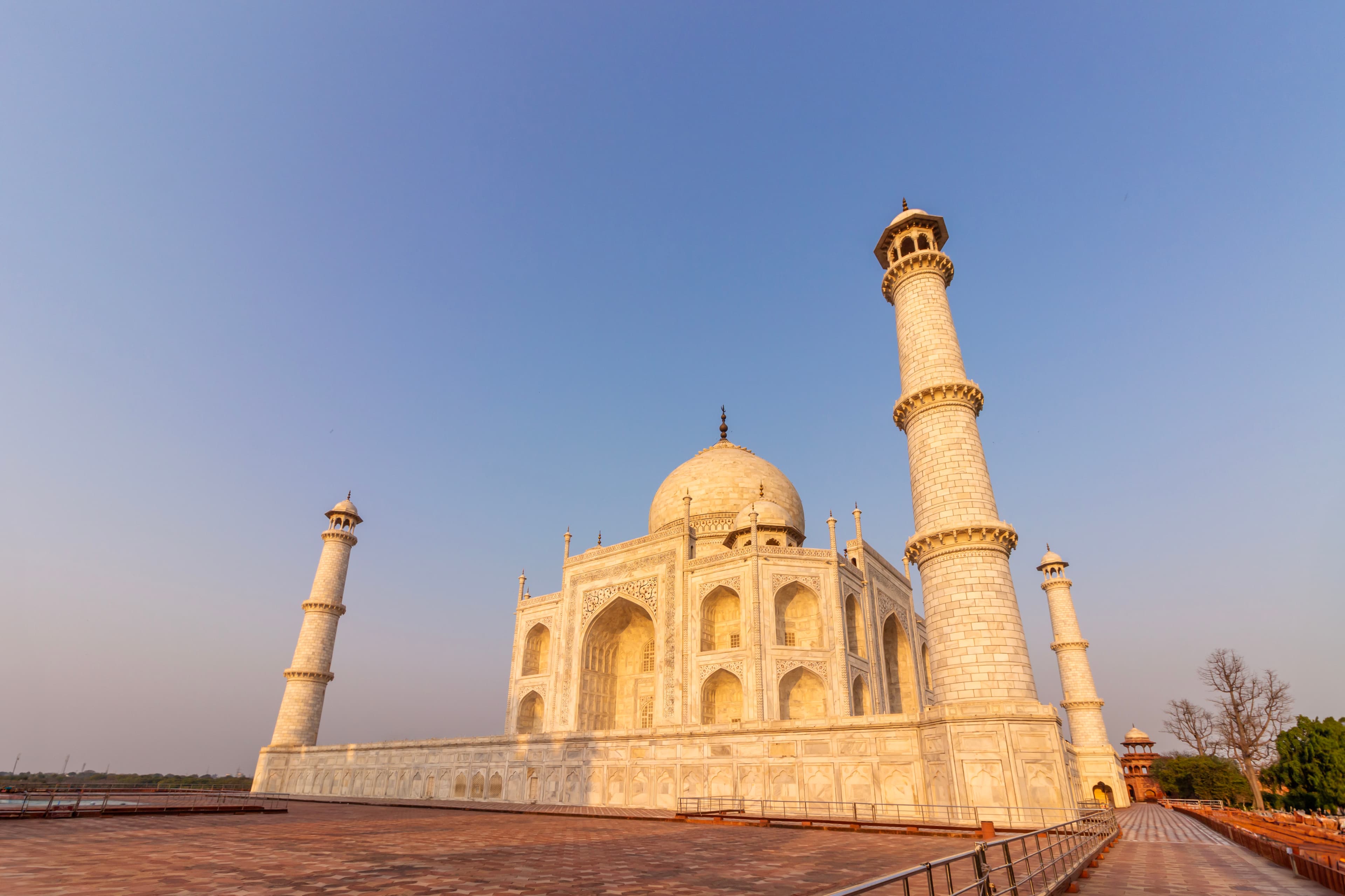 Taj Mahal in Golden Glow